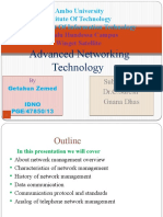 Advanced Networking Technology: Ambo University Institute of Technology Department of Information Technology