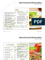 Island Gourmet Kitchen Menu