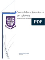 Costo Del Mantenimiento Del Software