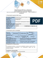 Guía de Actividades y Rúbrica de Evaluación - Fase 2 - Identificación Del Problema