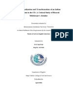 Self-Actualization and Transformation of An Indian Immigrant in The US: A Critical Study of Bharati Mukherjee's Jasmine