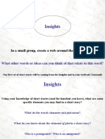 Insights: in A Small Group, Create A Web Around The Word Insights