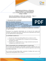 Guia de Actividades y Rúbrica de Evaluación - Fase 1 - Reconocimiento de Los Conceptos de Costos