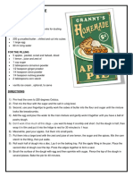 American Apple Pie: Ingredients