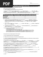 Review For Electricity Unit Test: Grade 9 Science Name
