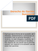 Derecho de Opción Sucesoral