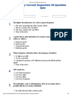 Eddy Current Inspection 50 Question Quiz: First Name Last Name