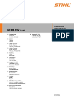 STIHL 012: Ersatzteilliste Spare Parts List Liste Des Pièces