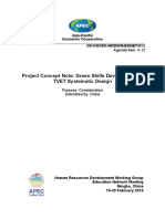 Project Concept Note: Green Skills Development in TVET Systematic Design