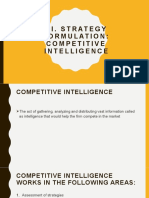 III. & IV. Competitive Intelligence-Internal Audit