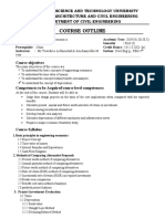 Course Outline Eng. Economics, 2012