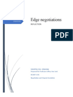 Edge Negotiations: Reflection