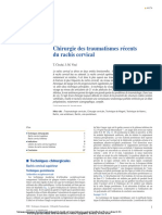 Chirurgie Des Traumatismes Récents Du Rachis Cervical: T. Cloché, J.-M. Vital