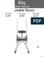 Vegetable Dicers: User Manual