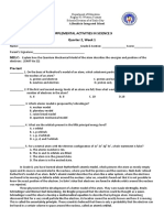 Supplemental Activities in Science 9 Quarter 2, Week 1