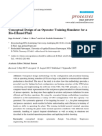 Processes: Conceptual Design of An Operator Training Simulator For A Bio-Ethanol Plant