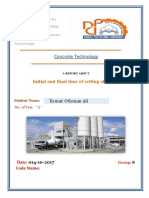 Concrete Technology: No. of Test