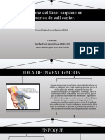 Síndrome Del Túnel Carpiano en Operarios de Call Center.