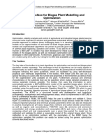 Gaida (2011) MATLAB Toolbox For Biogas Plant Modelling and Optimization