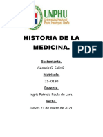 Historia de La Medicina