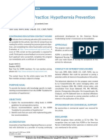 Guidelines in Practice: Hypothermia Prevention: Terri Link, MPH, BSN, Cnor, Cic, Caip, Fapic