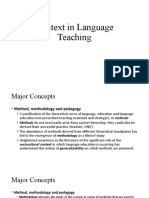 Context in Language Teaching