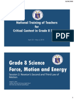 Force and Motion - Session 02 - Newton's Second and Third Law