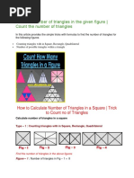 Find The Number of Triangles in The Given Figure