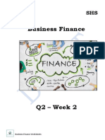 Business Finance Worksheets