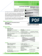 Low Power Humidity / Temperature Probe With Digital Output: Typical Applications Features