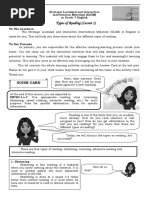 Types of Reading (Lesson 1) : Guide Card