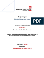 Hospital Management System: Project Report