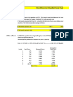 Fixed Income Valuation Case