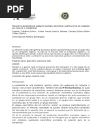 Nitración de Acetanilida Por Sustitución Aromática Electrofilica y Purificación de Los Resultados Por Medio de Re Cristalización