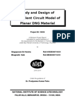 Study and Design of Equivalent Circuit Model of Planar DNG Material