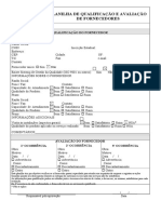 Planilha 1 de Qualificação e Avaliação de Fornecedores