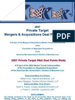 2007 Private Target Deal Points Study (v.1)