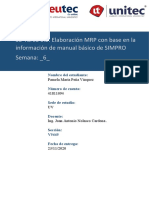 Tarea S6-Tarea 6.2 Elaboración MRP Con Base en La Información de Manual Básico de SIMPRO Pamela Peña