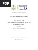 Justicia Ordinaria y Justicia Indígena. Analisís de La Sentencia No. 101-17-Sep-Cc