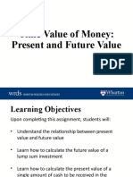 Time Value of Money: Present and Future Value