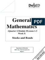 General Mathematics: Stocks and Bonds