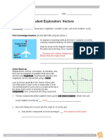 Student Exploration: Vectors