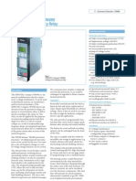 Voltage and Frequency Relay 7RW80x - Catalog - SIP-2011 - en