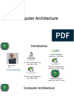 Computer Architecture - Week-1 - Lecture-1