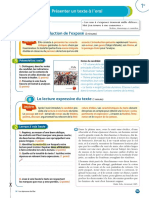 Présenter Un Texte À L'oral