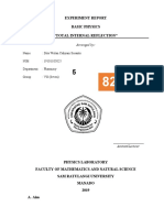 Experiment Report Basic Physics "Total Internal Reflection"