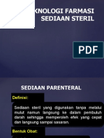 PL Teknologi Farmasi Sediaan Steril