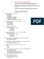 Exercices Supplémentaires L3 La Phrase Complexe