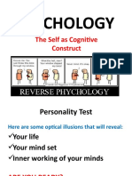 Psychology: The Self As Cognitive Construct