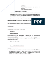 Demanda de Acción Pauliana e Indemnización Por Daños y Perjuicios